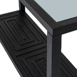 Tempered Glass Console Table 130cm Wide - Monza