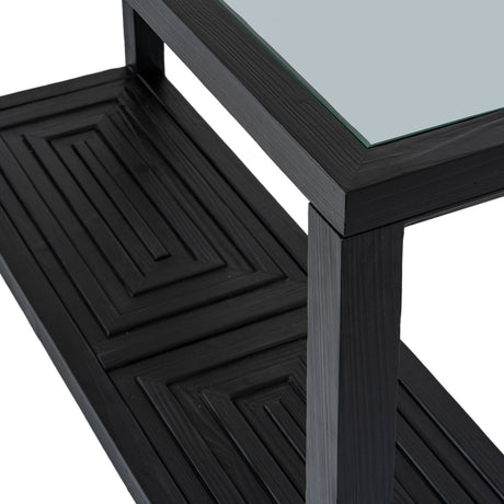 Tempered Glass Console Table 130cm Wide - Monza