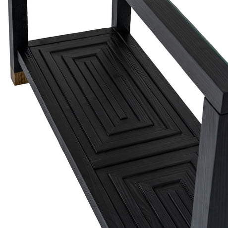 Tempered Glass Console Table 130cm Wide - Monza