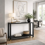 Tempered Glass Console Table 130cm Wide - Monza