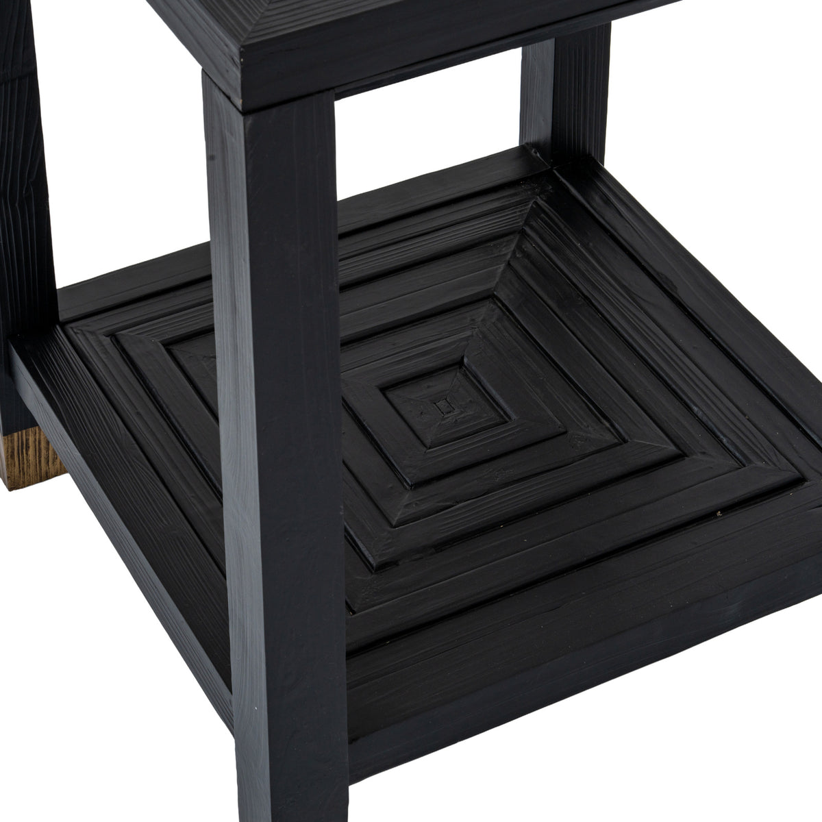 Tempered Glass Side Table 50cm Wide Square - Monza