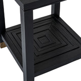 Tempered Glass Side Table 50cm Wide Square - Monza