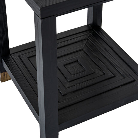 Tempered Glass Side Table 50cm Wide Square - Monza