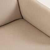 Terry Cloth Fabric Recliner Armchair 74cm Wide With Footrest - Velmora