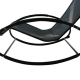 Texteline Fabric Garden Relaxer Rocking Chair With Pillow - Velmora