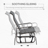 Texteline Fabric Gliding Rocking Chair - Velmora