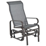 Texteline Fabric Gliding Rocking Chair - Velmora