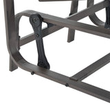 Texteline Fabric Gliding Rocking Chair - Velmora