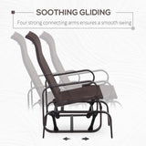 Texteline Fabric Gliding Rocking Chair - Velmora