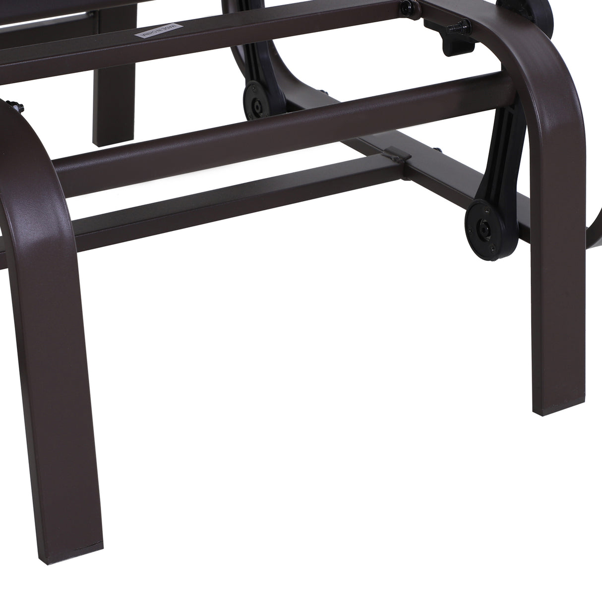 Texteline Fabric Gliding Rocking Chair - Velmora