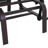 Texteline Fabric Gliding Rocking Chair - Velmora