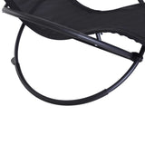 Texteline Fabric Outdoor Orbital Lounger Zero Gravity Foldable Rocking Chair - Velmora