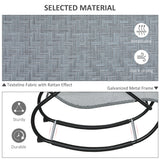Texteline Fabric Zero Gravity Rocking Lounge Chair With Rattan Effect - Velmora