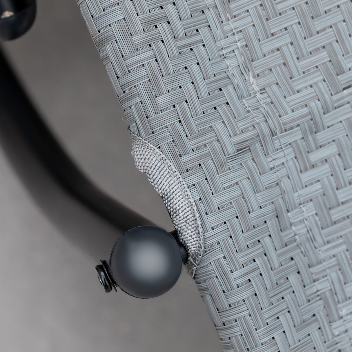 Texteline Fabric Zero Gravity Rocking Lounge Chair With Rattan Effect - Velmora
