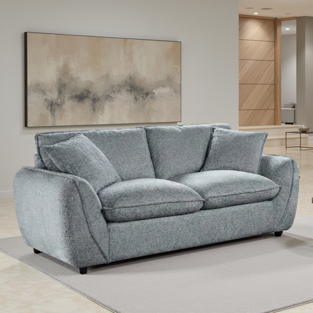 Textured Fabric 2 Seater Sofa - Berlin