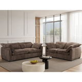 Textured Fabric 3 + 2 Seater Sofa Set - Quetta