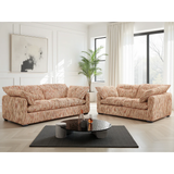 Textured Fabric 3 + 2 Seater Sofa Set - Quetta