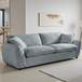 Textured Fabric 3 Seater Sofa - Berlin