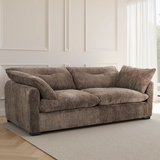 Textured Fabric 3 Seater Sofa - Quetta