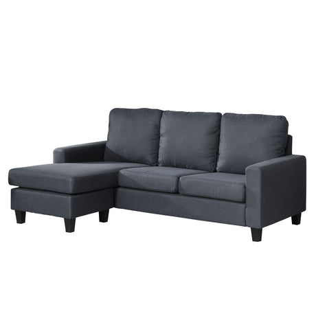 Textured Fabric Corner Sofa 199cm Wide Reversible - Kensington Home