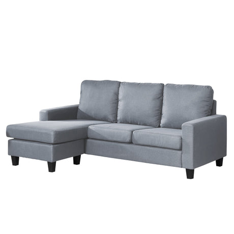 Textured Fabric Corner Sofa 199cm Wide Reversible - Kensington Home
