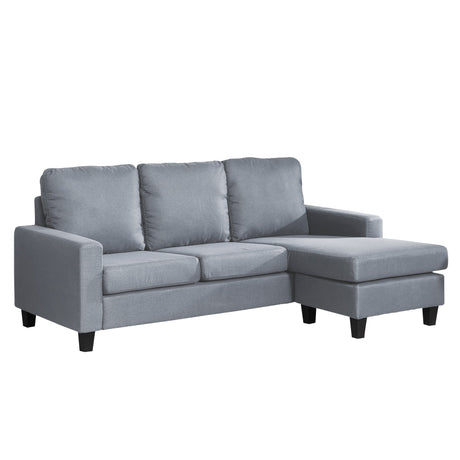 Textured Fabric Corner Sofa 199cm Wide Reversible - Kensington Home
