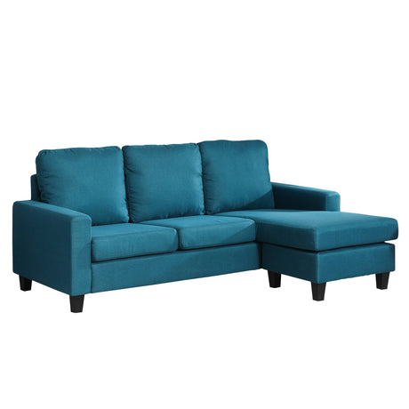 Textured Fabric Corner Sofa 199cm Wide Reversible - Kensington Home