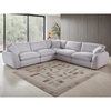 Textured Fabric Corner Sofa Large - Berlin