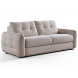 Textured Fabric Sofa Bed 3 Seater - Athens