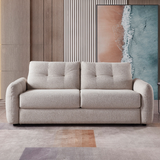 Textured Fabric Sofa Bed 3 Seater - Athens