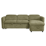 Textured Fabric Sofa Bed Corner Universal - Capri