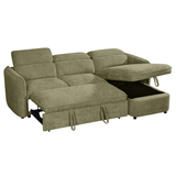 Textured Fabric Sofa Bed Corner Universal - Capri