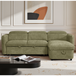 Textured Fabric Sofa Bed Corner Universal - Capri