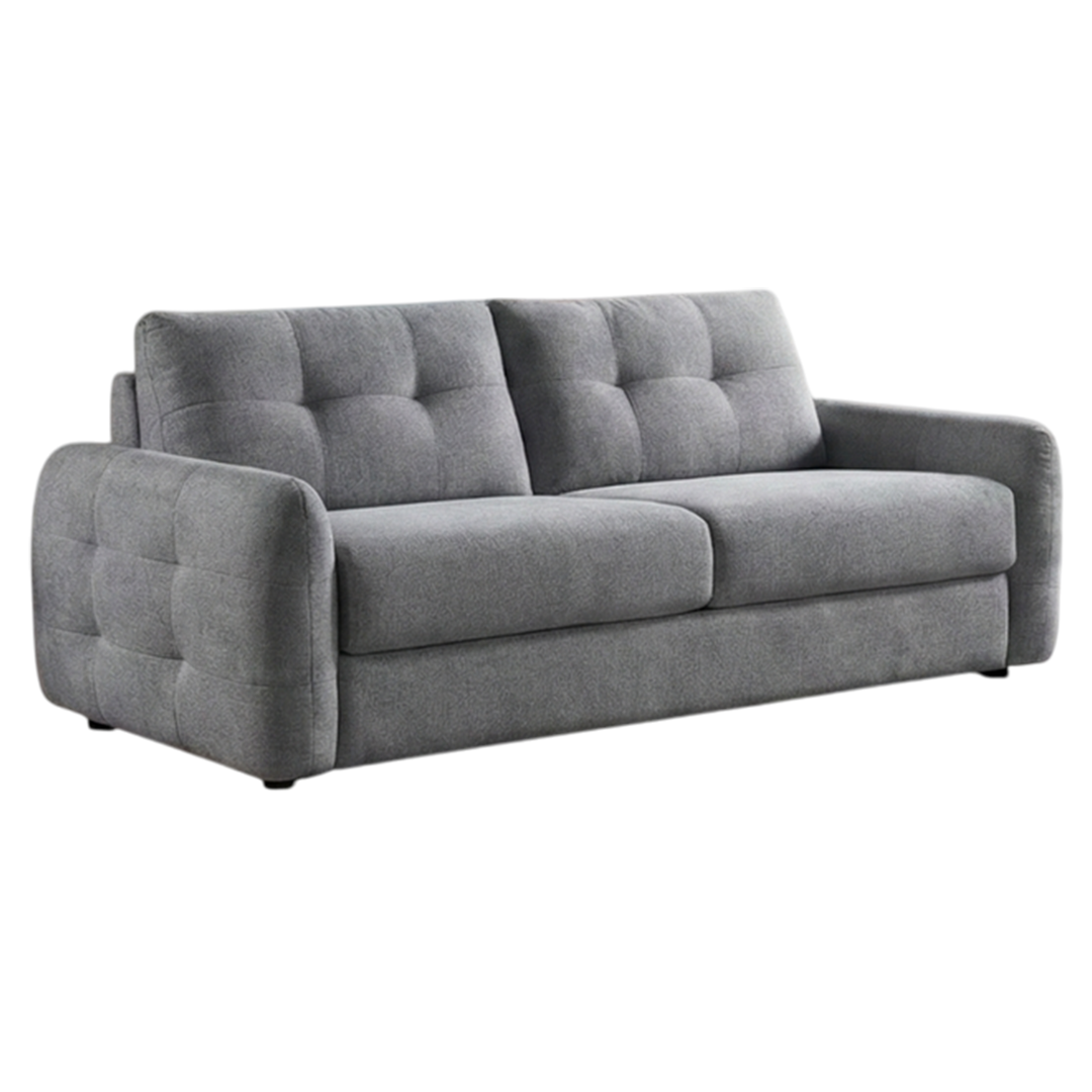 Textured Fabric Sofa Bed 3 Seater - Athens