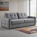Textured Fabric Sofa Bed 3 Seater - Athens