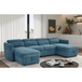 Textured Fabric Sofa Bed Corner U Shape - Capri