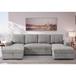 Textured Fabric Sofa Bed Corner U Shape - Como
