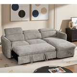Textured Fabric Sofa Bed Corner Universal - Capri