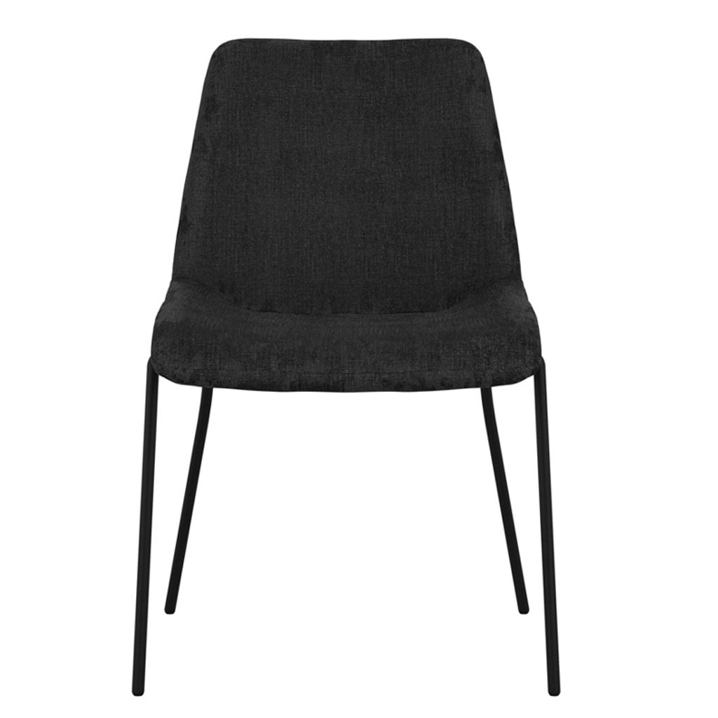 Textured Velvet Dining Chair in Set Of 2 - Carlo