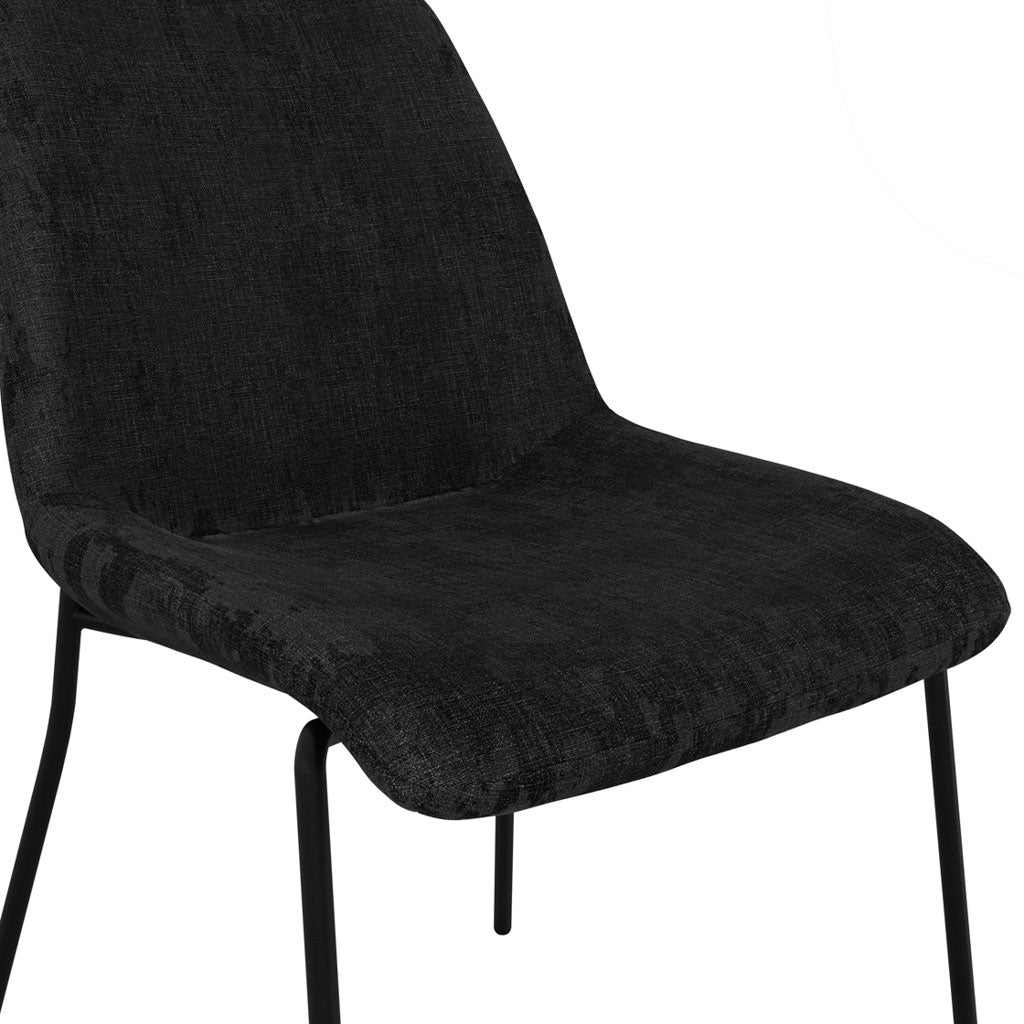 Textured Velvet Dining Chair in Set Of 2 - Carlo