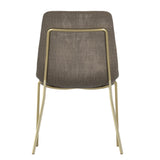 Textured Velvet Dining Chair in Set Of 2 - Carlo