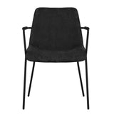 Textured Velvet Dining Chair With Arms in Set Of 2 - Carlo