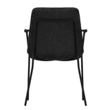 Textured Velvet Dining Chair With Arms in Set Of 2 - Carlo
