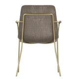 Textured Velvet Dining Chair With Arms in Set Of 2 - Carlo
