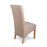 Tweed Fabric Dining Chairs in Set Of 2 - Krista