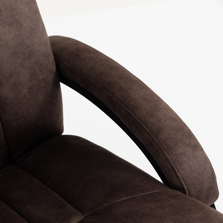 Velvet Recliner Armchair 68cm Wide With Retractable Footrest - Velmora