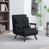 Velvet 1 Seater Sofa Bed 63cm Wide With 1 Pillow - Velmora