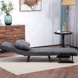 Velvet 1 Seater Sofa Bed 63cm Wide With 1 Pillow - Velmora