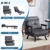 Velvet 1 Seater Sofa Bed 63cm Wide With 1 Pillow - Velmora