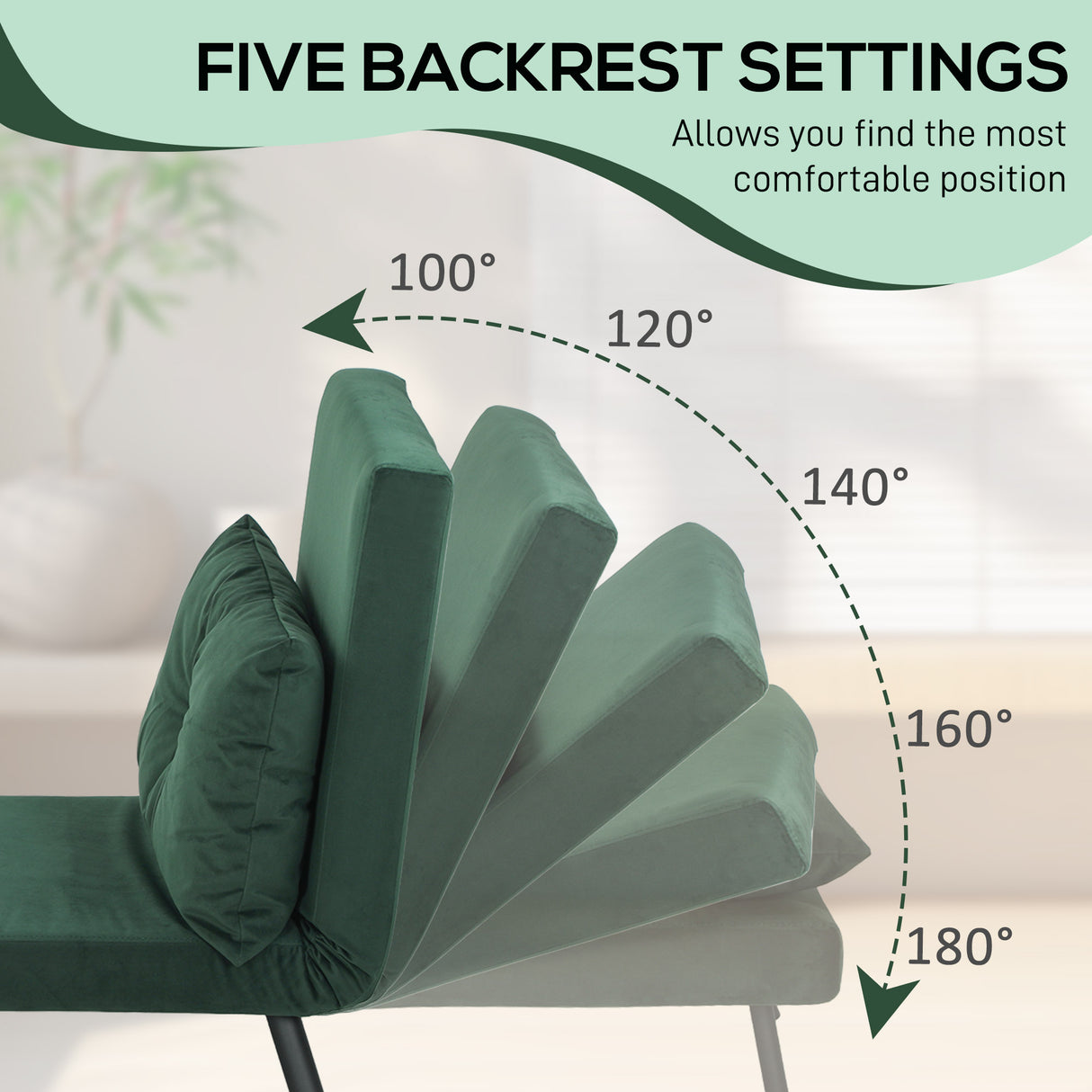 Velvet 1 Seater Sofa Bed 63cm Wide With 1 Pillow - Velmora